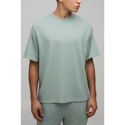 Relaxed Fit Waffle T-Shirt | Dusty Green | Size Medium