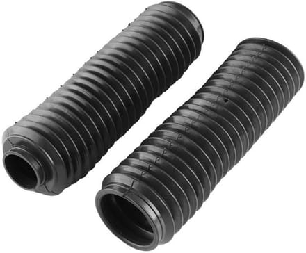 Dailygoods- Vouwbalg - Rubberen Vorkbeschermers - 1 Paar - Zwart