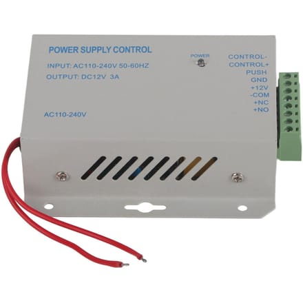 Entrée AC110V-240V Sortie DC 12V 3A 30W Contrôleur d'Alimentation pour Système de Contrôle d'Accès de Porte gray