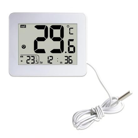 Digitale Binnen- en Buiten Thermometer met HD LCD Scherm en Sensor