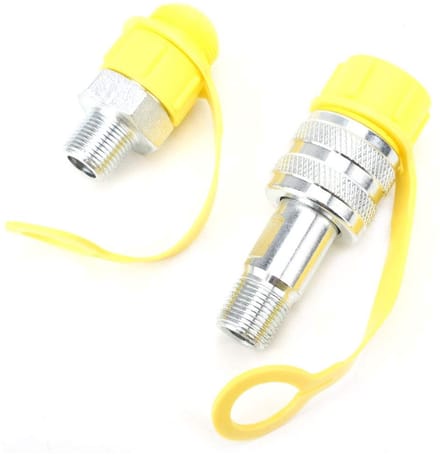 Dailygoods- Hydraulische Koppeling - Koppeling Set - Man/vrouw Koppeling - Dubbelzijdige Afdichting - Drukbestendig - Verstevigde Veiligheidsvergrendeling
