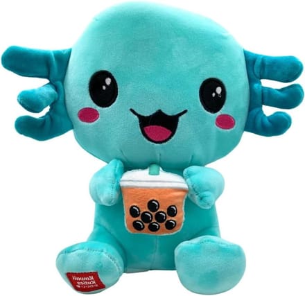 Pluche Axolotl - Knuffel Speelgoed - Knuffelen Spelen - Super Zachte Vulling - 25 cm - Groen