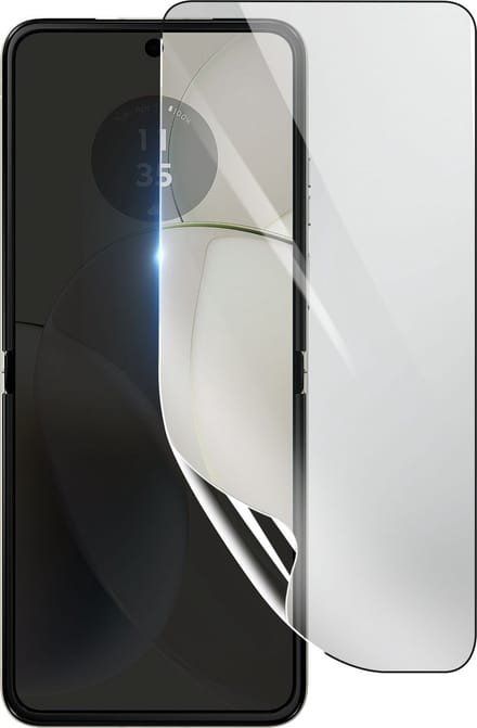 3mk, Geschikt voor Motorola Razr 40, Schokbestendige Hydrogel Screenprotector, Transparant