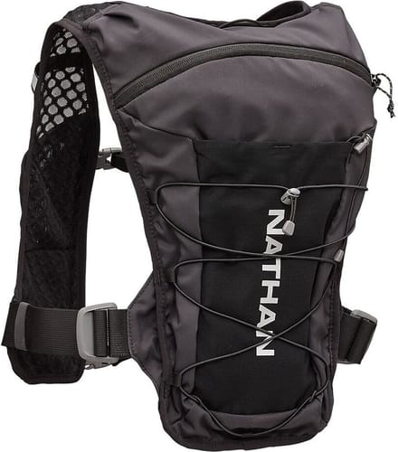 Nathan Quickstart 3.0 6 Liter Hardlooprugzak - Zwart / Zilver Reflecterend | Maat: ONE SIZE