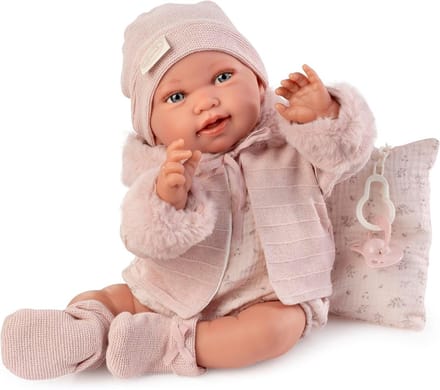Babypop Realistisch - Zachte Pop - Rollenspel - Baby Gewicht - 42 cm - Roze