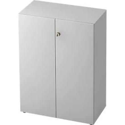 TOPAS LINE archiefkast, 3 dossierhoogtes, afsluitbare deuren, lichtgrijs/lichtgrijs