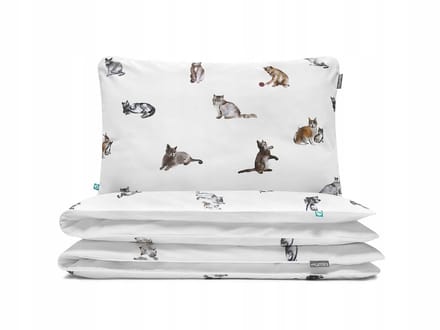Mumlala Kinderbeddengoed Katten 90x120cm + 60x40cm Katoen
