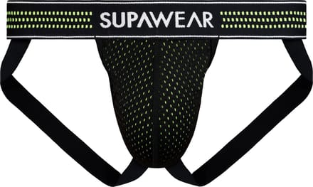 SUPAWEAR Mesh Jockstrap Neon Green - MAAT M - Heren Ondergoed - Jockstrap voor Man - Mannen Jock