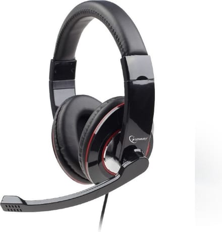 Gembird MHS-001 - Koptelefoon met microfoon, glossy zwart