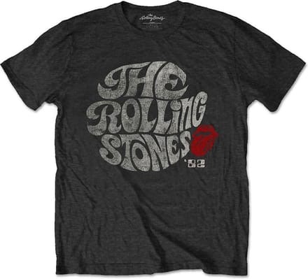 The Rolling Stones - Swirl Logo '82 Heren Tshirt - Eco - XL - Zwart