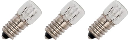 Signaallamp E14 130V 3W - 23 mAh - 3 stuks - T16 Gloeilamp Ø16mm - 35mm - 2500K - Dimbaar