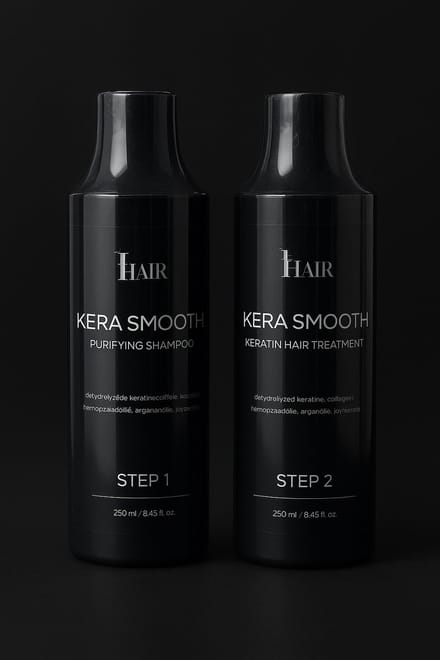I-Hair - Kera Smooth Step 1&2 - Purifying Shampoo & Keratine Treatment - 2x250 ml