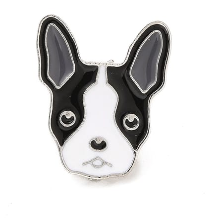 Pin hond bulldog, huisdier, kledingspeld, broche, sierpin