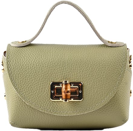 Giuliano Lederen handtas Gisele - Made in Italy - Groen