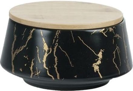 BRICARD VOORRAADKOM ZWART 6 + BAMBOO DEKSEL