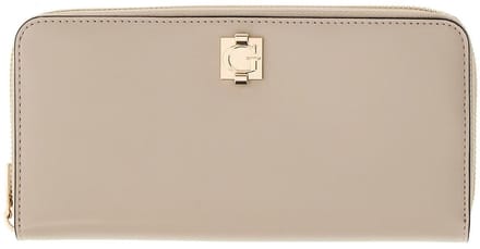 GUESS portemonnee Audrey Logo SLG Zip Around Wallet Light Taupe