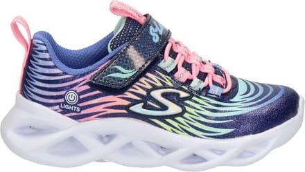 Skechers Twisty Brights meisjes sneaker - Blauw multi
