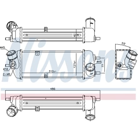 Intercooler NISSENS 96270