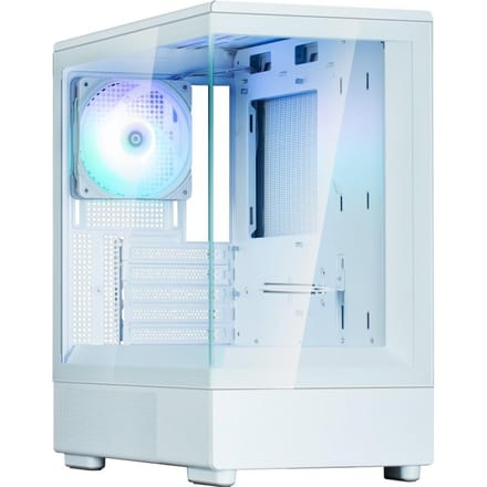 PC-behuizing - ZALMAN - P10 - Minitower - M-ATX - Wit - Gehard glas - USB-C en A-RGB