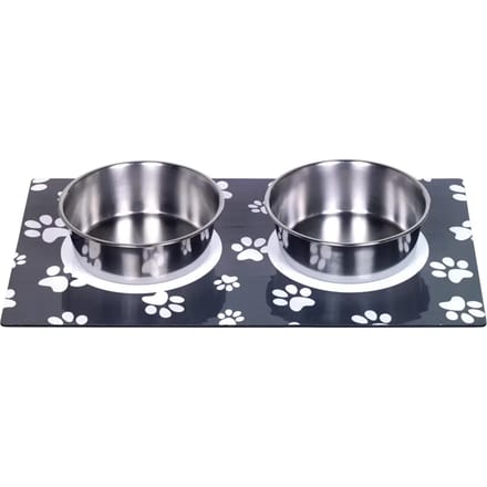 Magnetische hondenbak met dienblad Nobby Pet (x2)