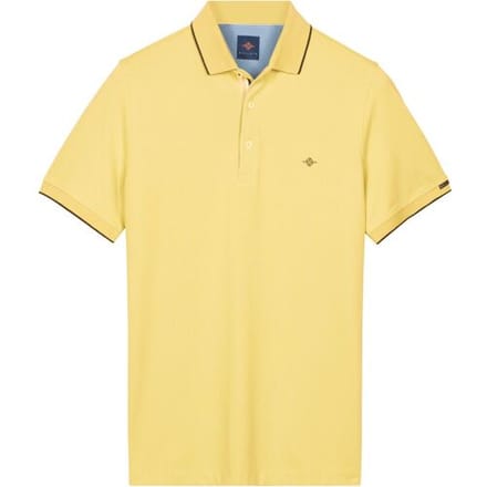 Baileys Polo Two-Tone Solid Fine Line Tipping Detail Maisgeel / male
