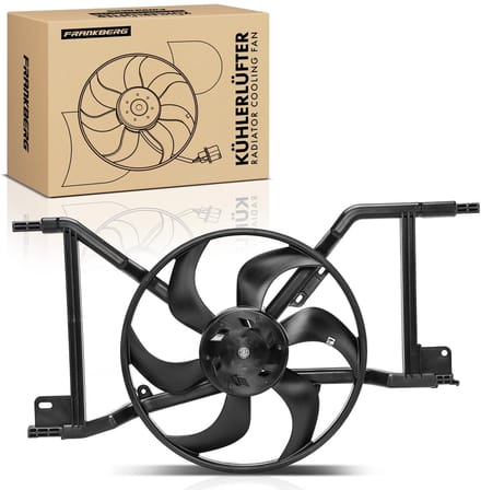 Frankberg 1x Motorradiateur Enkele ventilator