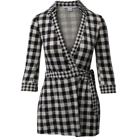 Diane Von Furstenberg playsuit met ruitpatroon in zwart/wit viscose.