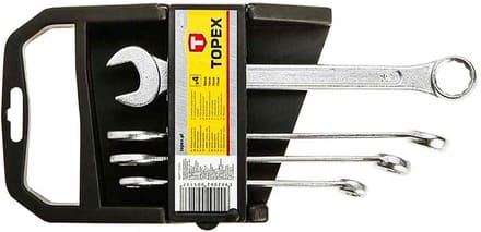Set Ringsleutels 4 stuks 10-17 mm Chroom-Vanadium