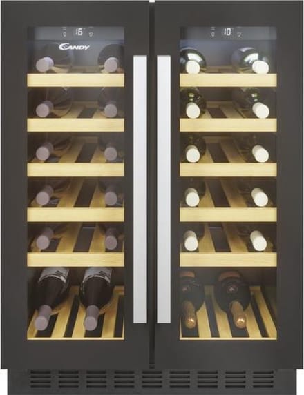 Candy CCVB 60D/1 Vrijstaand Zwart 38 fles(sen)
