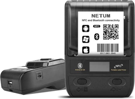 Draadloze Bluetooth Thermische Labelprinter 58mm voor Barcode en Kledinglabels