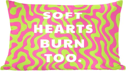 Sierkussens - Kussentjes Woonkamer - 60x40 cm - Abstract - Quote - Centraal - Roze