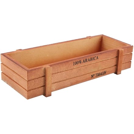 Vintage Houten Bloembak Succulenten Pot Rechthoekige Doos voor Thuis Desktop Opbergbak beige