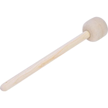 Duurzame Basdrumpersstok met Wolviltkop Percussie Marsband Accessoire white