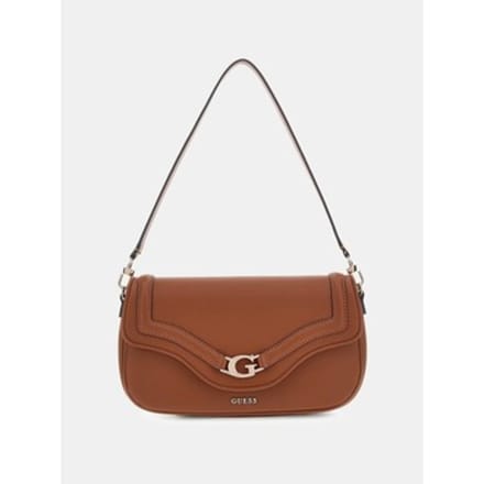 GUESS schoudertas Dea Flap Shoulder Bag Cognac bruine