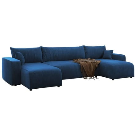 U-slaapbank Rosco ribstof | NADUVI Collection