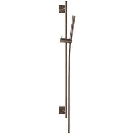 Herzbach DESIGN iX PVD shower wall bar set seven square 90 cm 21.922700.2.40