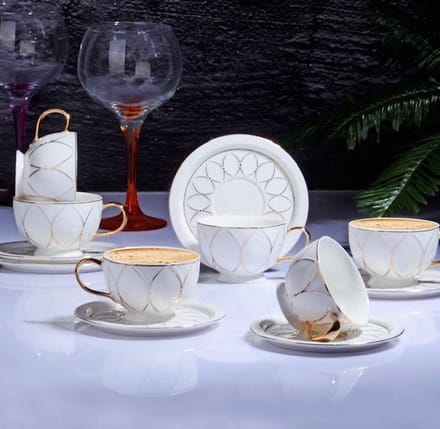 Espresso / Turkse koffie kopjes 6 persoons, 12-delige