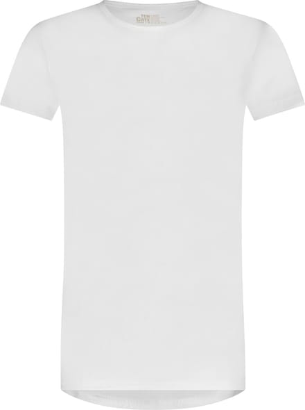 Ten Cate Basics 100% organic cotton t-shirt wit 2 pack voor Heren | Maat M