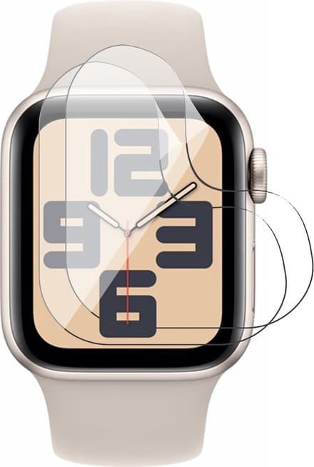 Screenprotector geschikt voor Apple Watch Series 6/5/4/SE 2024-2021 40mm - 2x FlexGuard Screen Protector