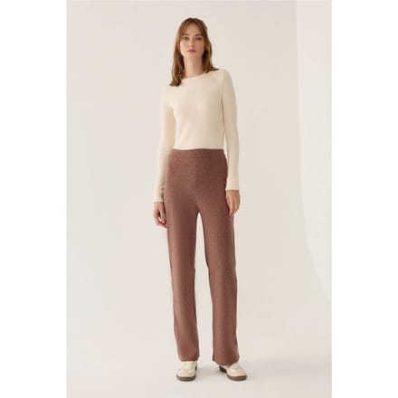 Elastische Taille Rechte Broek