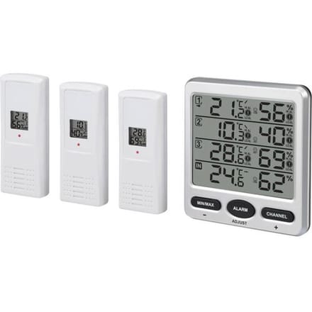 Renkforce TF0073 Draadloze thermo- en hygrometer Zilver