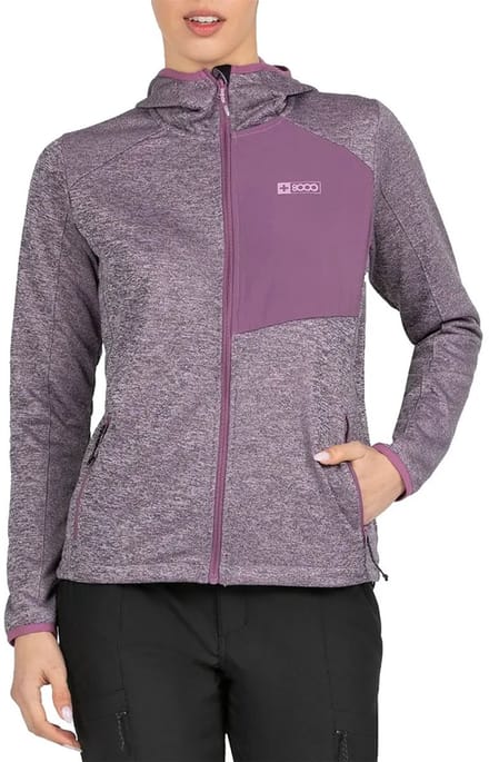 +8000 Usaim Sweatshirt Met Rits Paars S Vrouw