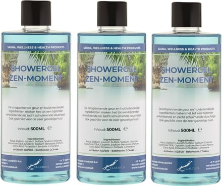 Douchegel Zen Moment 500 ml - set van 3 stuks - Showergel