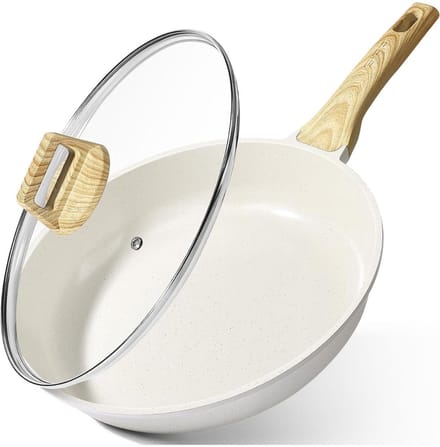 DnA® Hapjespan - Koekenpan - Hapjespan Inductie - Wit - 48cm x 26cm x 11cm