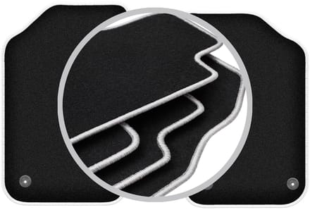 CARLUX-SILVER automatten voor: MG F / TF coupé, cabrio (1995-2005)