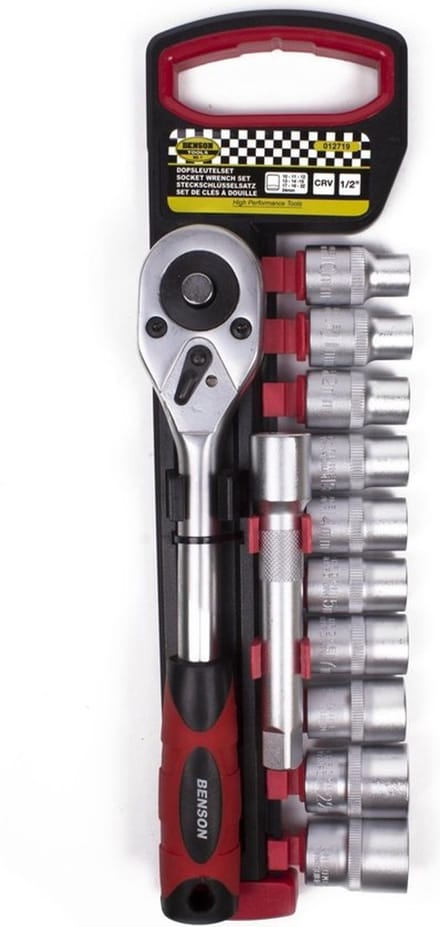 Benson Dopsleutelset 1/2" Opname - 12 delig