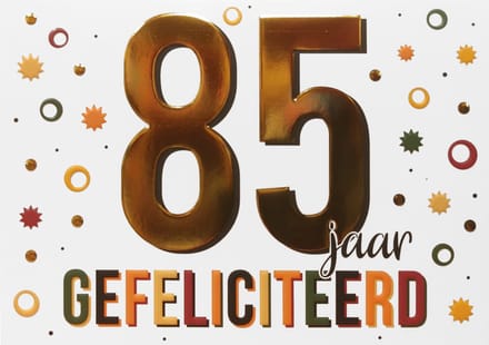 Kaart - 85 jaar - Goud waard - DSY035