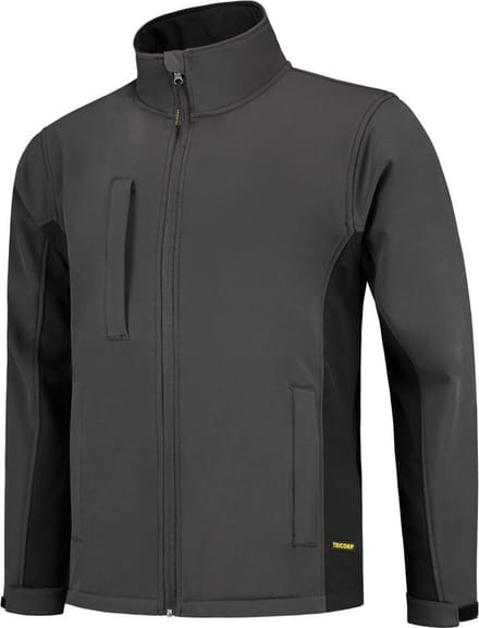 Tricorp Softshell Bicolor 402002 - Mannen - Donkergrijs/Zwart - S