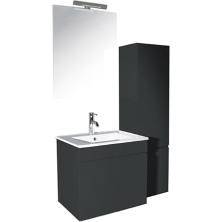 L’Aqua Slimline Antraciet Badkamermeubel - Complete set - 60 cm