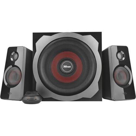 Trust GXT 38 Tytan - Gaming Speakerset - 2.1 - Houten Subwoofer - 120W Piekvermogen - Zwart